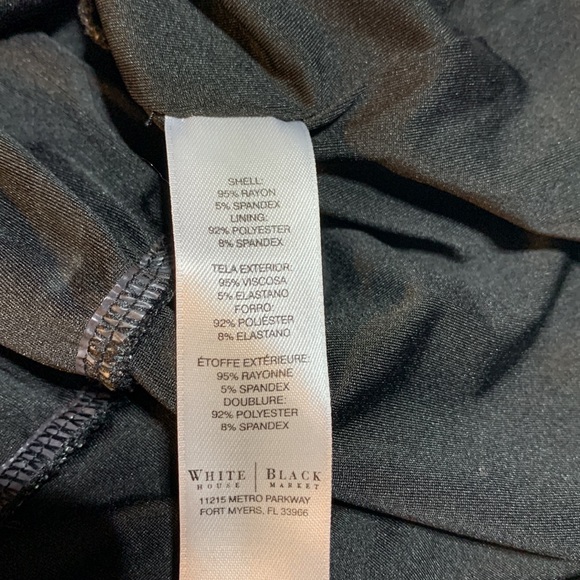 White House Black Market black & cream shirt size Small - Picture 7 of 9